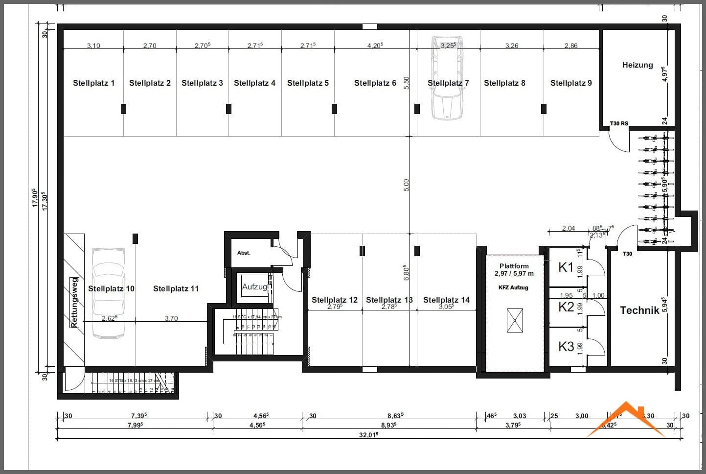 Tiefgaragenplan