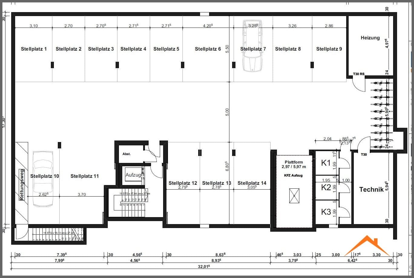 Tiefgaragenplan