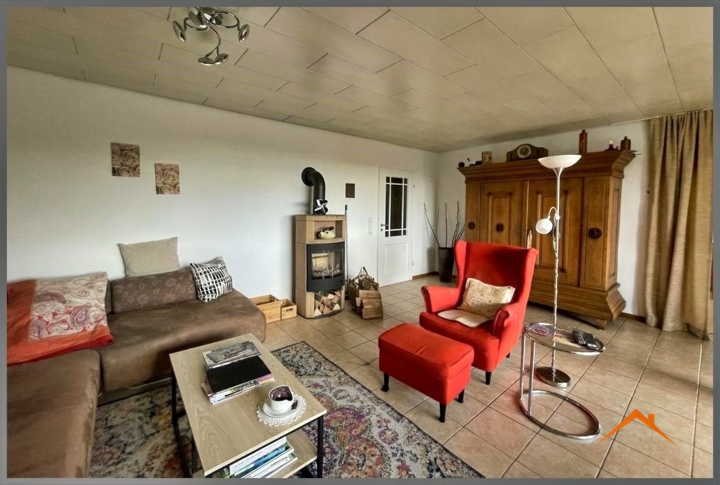 Wohnzimmer mit Kaminofen