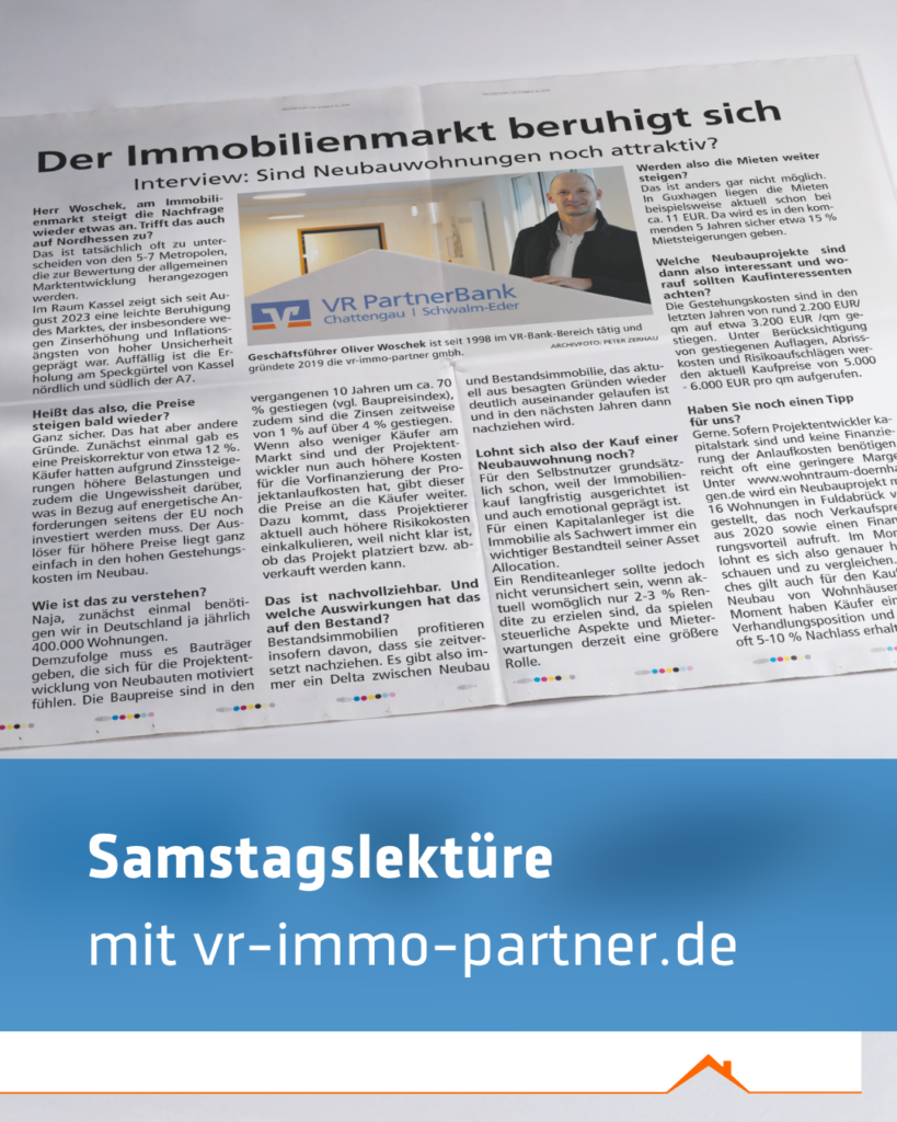 Der Immobilienmarkt beruhigt sich